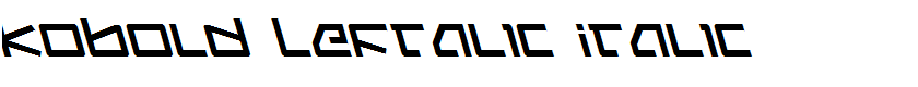 Kobold Leftalic Italic