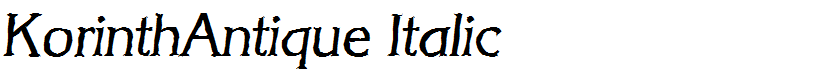 KorinthAntique Italic