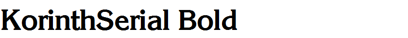 KorinthSerial Bold