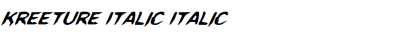 Kreeture Italic Italic