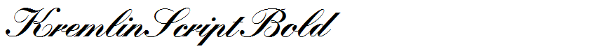 KremlinScript Bold