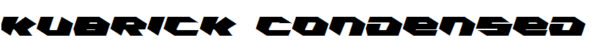 Kubrick Condensed Leftalic Condensed Leftalic