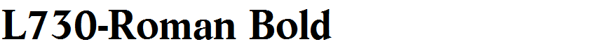 L730-Roman Bold