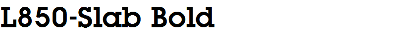 L850-Slab Bold