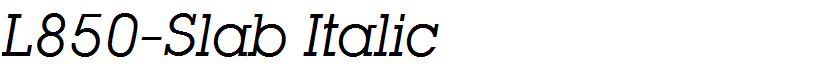 L850-Slab Italic