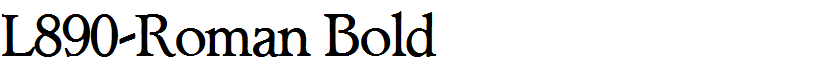 L890-Roman Bold