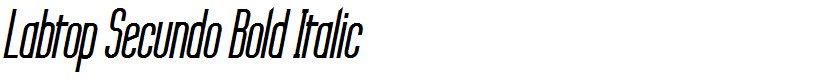 Labtop Secundo Bold Italic