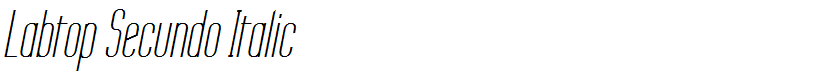 Labtop Secundo Italic