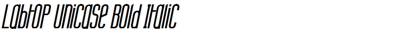 Labtop Unicase Bold Italic