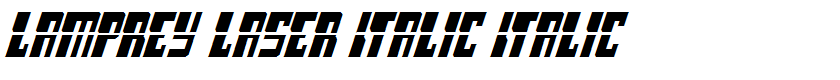 Lamprey Laser Italic Italic