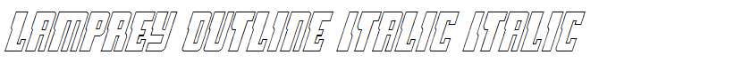 Lamprey Outline Italic Italic