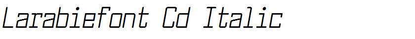 Larabiefont Cd Italic
