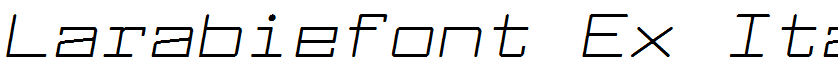 Larabiefont Ex Italic