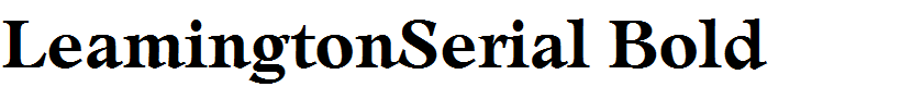 LeamingtonSerial Bold