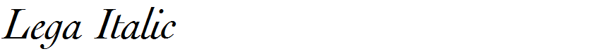 Lega Italic