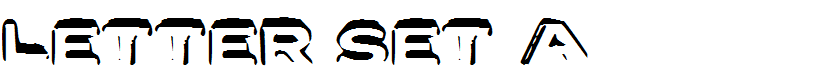 Letter Set A