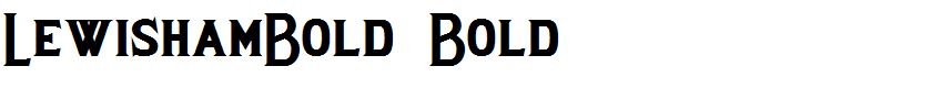 LewishamBold Bold
