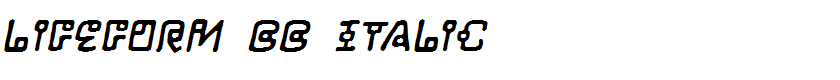 LifeForm BB Italic