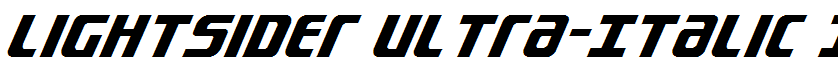 Lightsider Ultra-Italic Italic