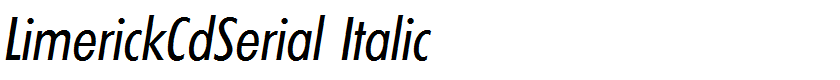 LimerickCdSerial Italic