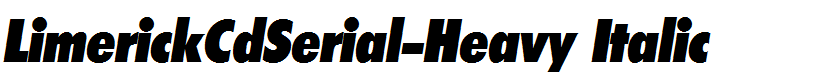 LimerickCdSerial-Heavy Italic