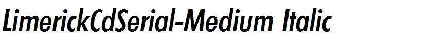 LimerickCdSerial-Medium Italic