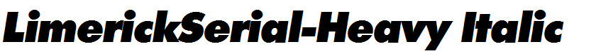 LimerickSerial-Heavy Italic
