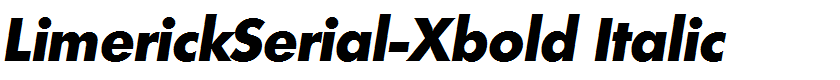 LimerickSerial-Xbold Italic