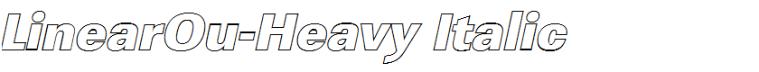 LinearOu-Heavy Italic