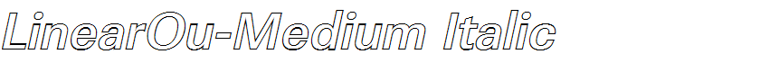 LinearOu-Medium Italic