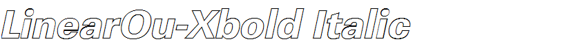 LinearOu-Xbold Italic