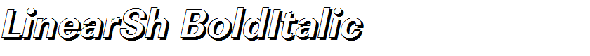 LinearSh BoldItalic