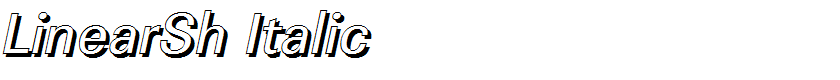 LinearSh Italic