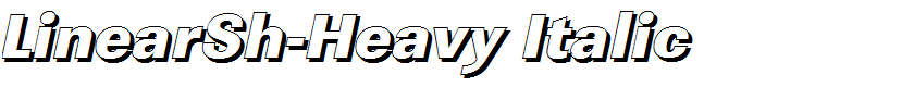 LinearSh-Heavy Italic