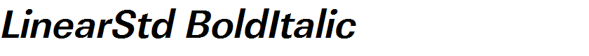 LinearStd BoldItalic