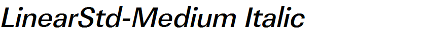 LinearStd-Medium Italic