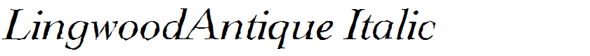 LingwoodAntique Italic
