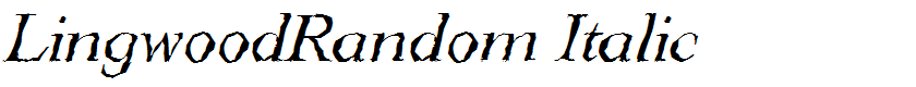 LingwoodRandom Italic