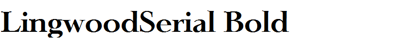 LingwoodSerial Bold
