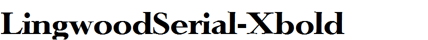 LingwoodSerial-Xbold