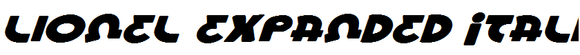 Lionel Expanded Italic Expanded Italic