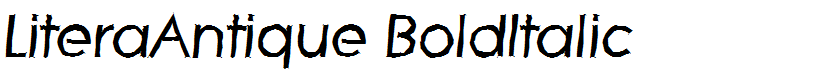 LiteraAntique BoldItalic