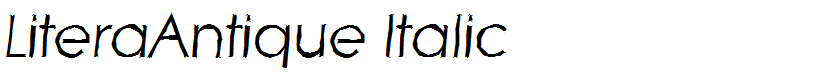 LiteraAntique Italic