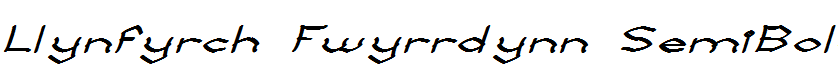 Llynfyrch Fwyrrdynn SemiBold
