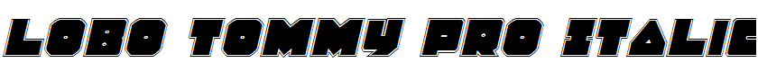 Lobo Tommy Pro Italic Italic
