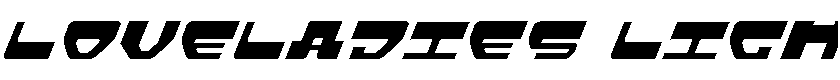 Loveladies Light Italic Light Italic