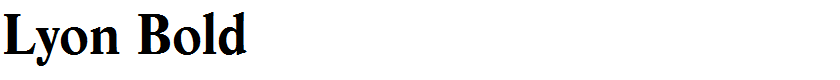 Lyon Bold