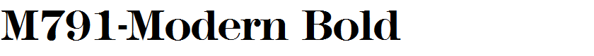M791-Modern Bold