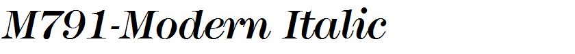M791-Modern Italic