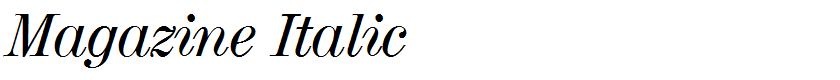 Magazine Italic